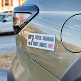 Foster, Volunteer, Adopt & Donate Car Magnet