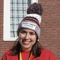 Embroidered Pom-Pom Spectator Beanie