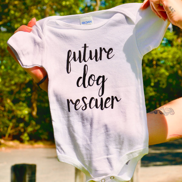 6-12 Month Future Dog Rescuer Onesie