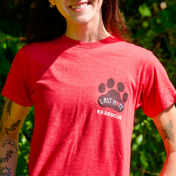 Heather Red LHK9 Logo T-Shirt
