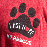 Heather Red LHK9 Logo T-Shirt