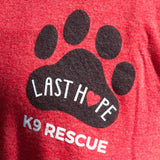 Heather Red LHK9 Logo T-Shirt